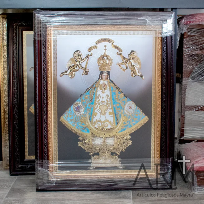 Litografía Virgen de San Juan con cristal antireflejante